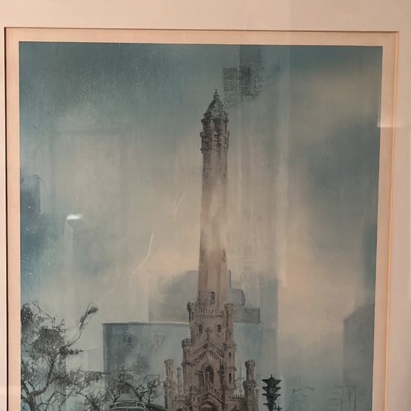 💙Vintage Signed Tom Lynch “The Magnificent Mile” Fine Art Lithograph Print💙 - Picture 6 of 12